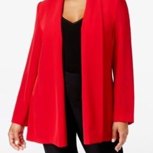Calvin Klein open shawl blazer